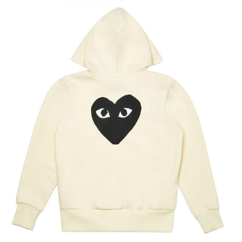 Cdg play outlet zip hoodie