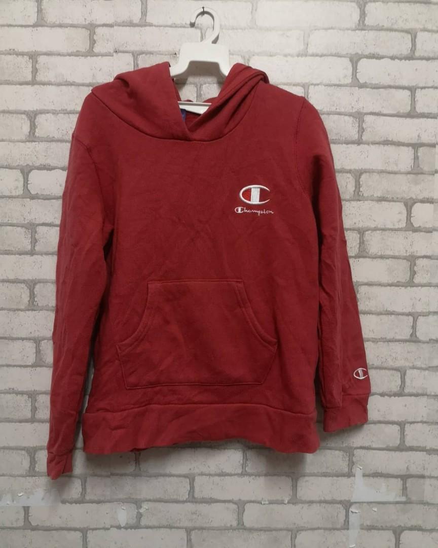 champion hoodie kids red