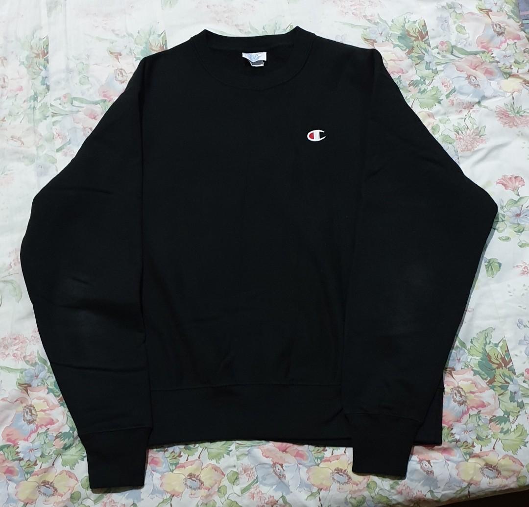 Champion reverse on sale weave sweater black