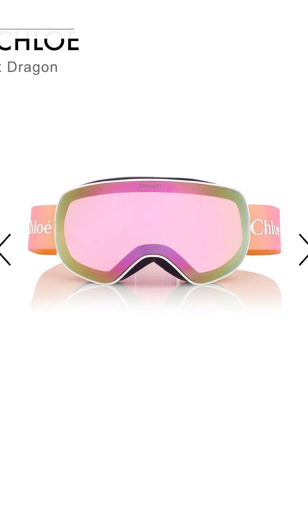 Dragon x Chloé Cassidy ski goggle 全新Chloe 滑雪鏡原價$3400 