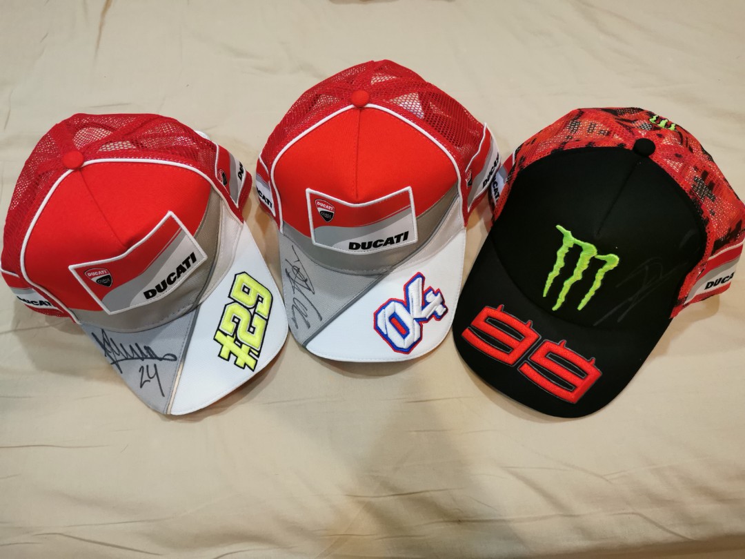 Ducati Motogp Rider Cap With Original Rider Signature Auto