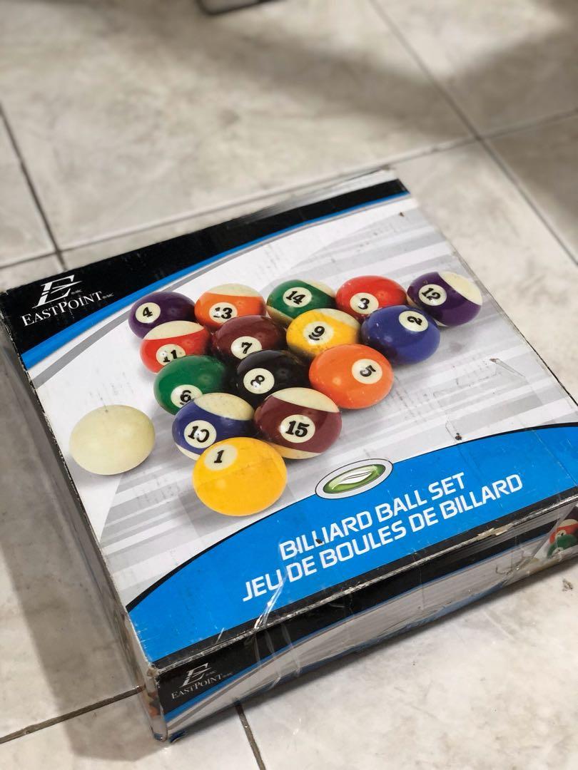 Eastpoint Billiard Ball Set, Sports Equipment, Sports & Games