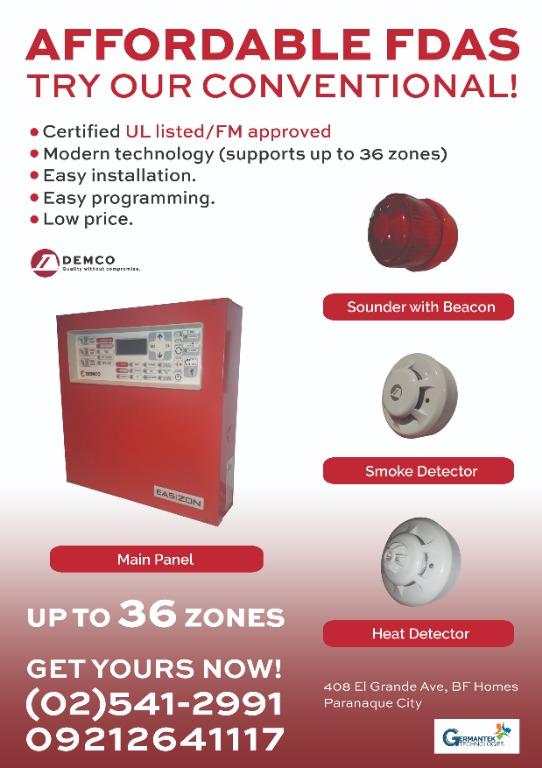 FDAS (FIRE DETECTION AND ALARM SYSTEM), Furniture & Home Living ...