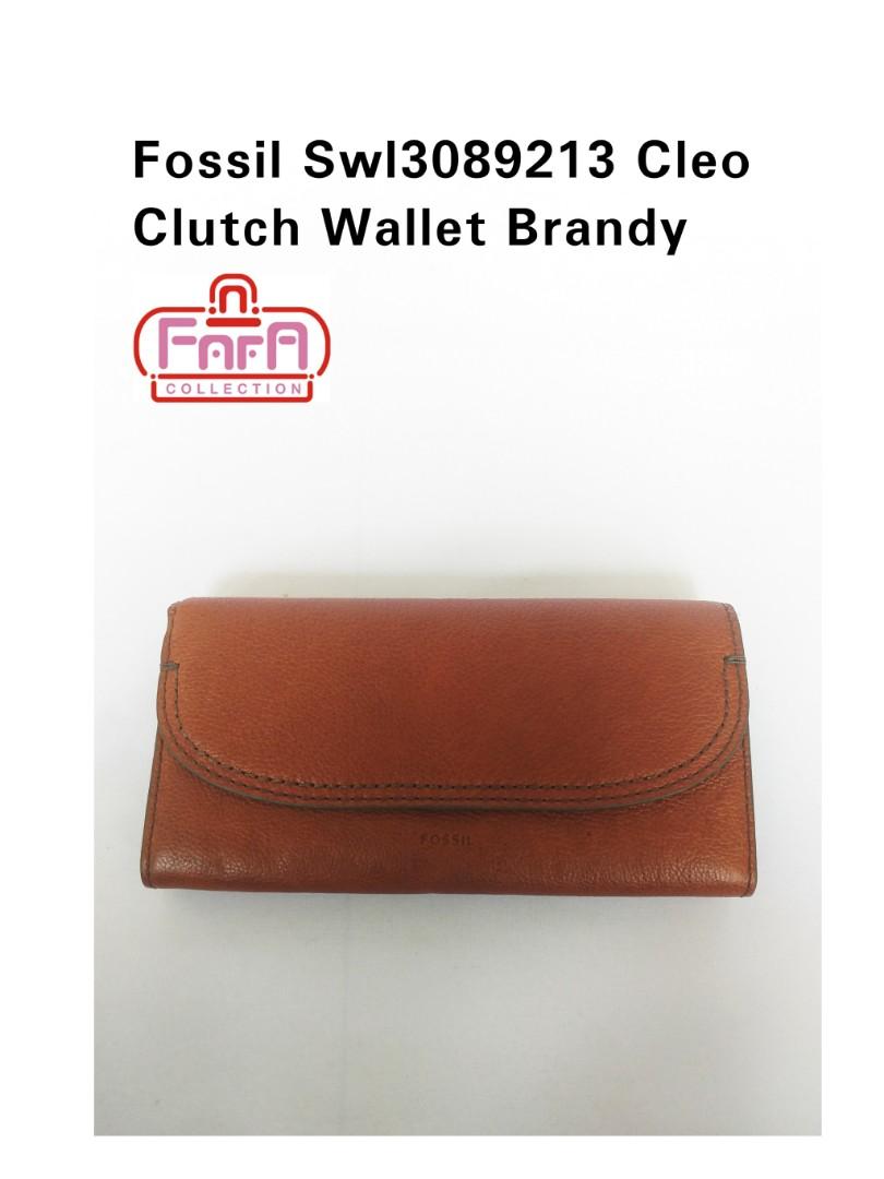Fossil Swl3089213 Cleo Clutch Wallet Brandy Fesyen Wanita Tas Dompet di Carousell