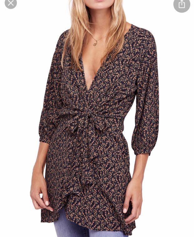 BN Free People Tunic Mini Dress, Women's Fashion, Dresses u0026 Sets, Dresses  on Carousell