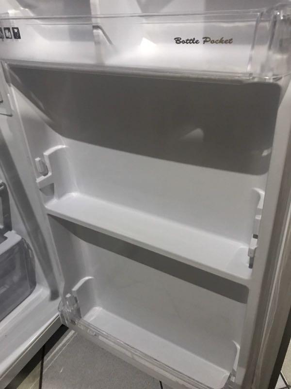 FUJIDENZO Single Door Cool Refrigerator, Black Glass, TV & Home