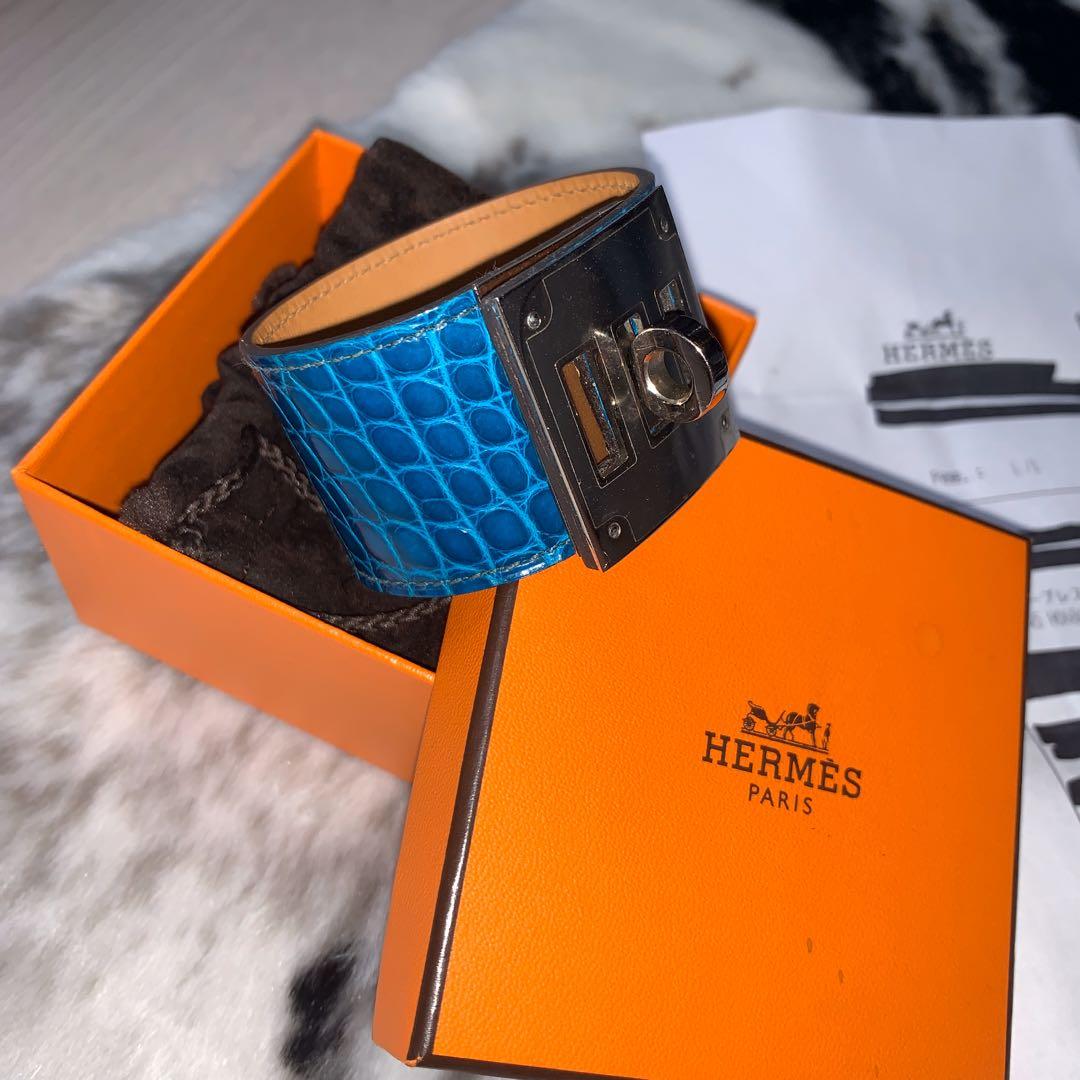Hermes alligator Kelly dog bracelet