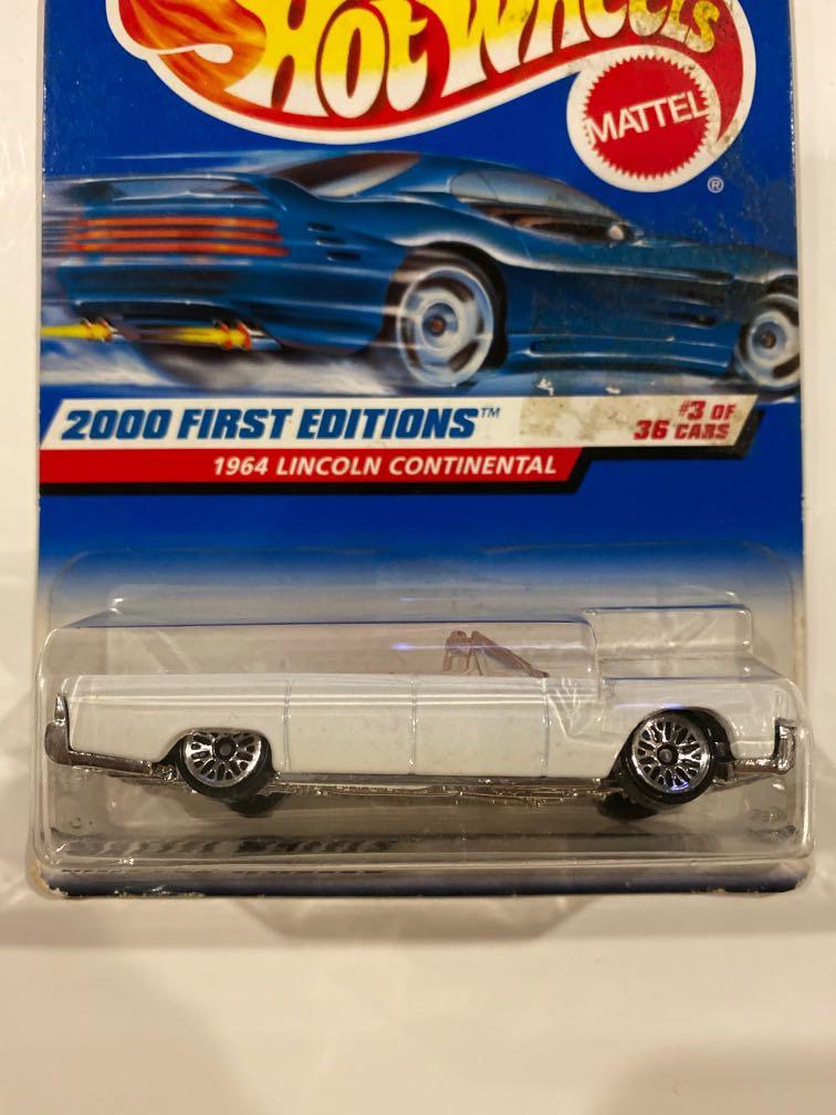 Hot wheels 2000 first edition 1964 lincoln continental hotsell