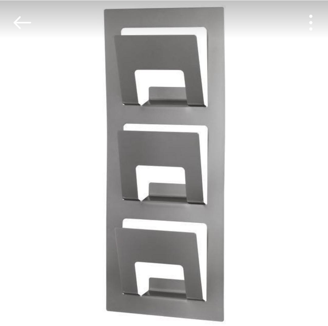 IKEA wallmount magazine rack in Grey, Furniture & Home Living, Home