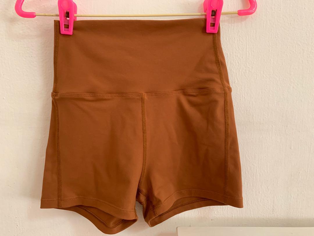 burnt orange biker shorts