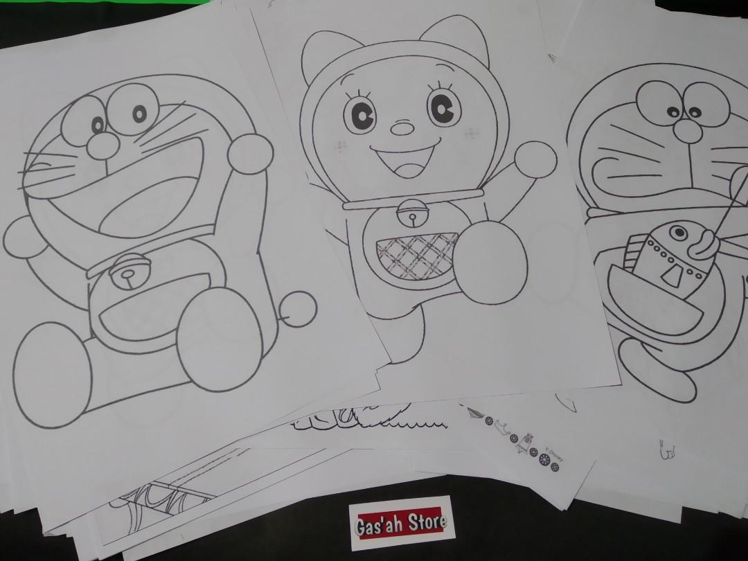 Kertas Mewarnai Doraemon Buku Alat Tulis Komik Dan Manga Di Carousell