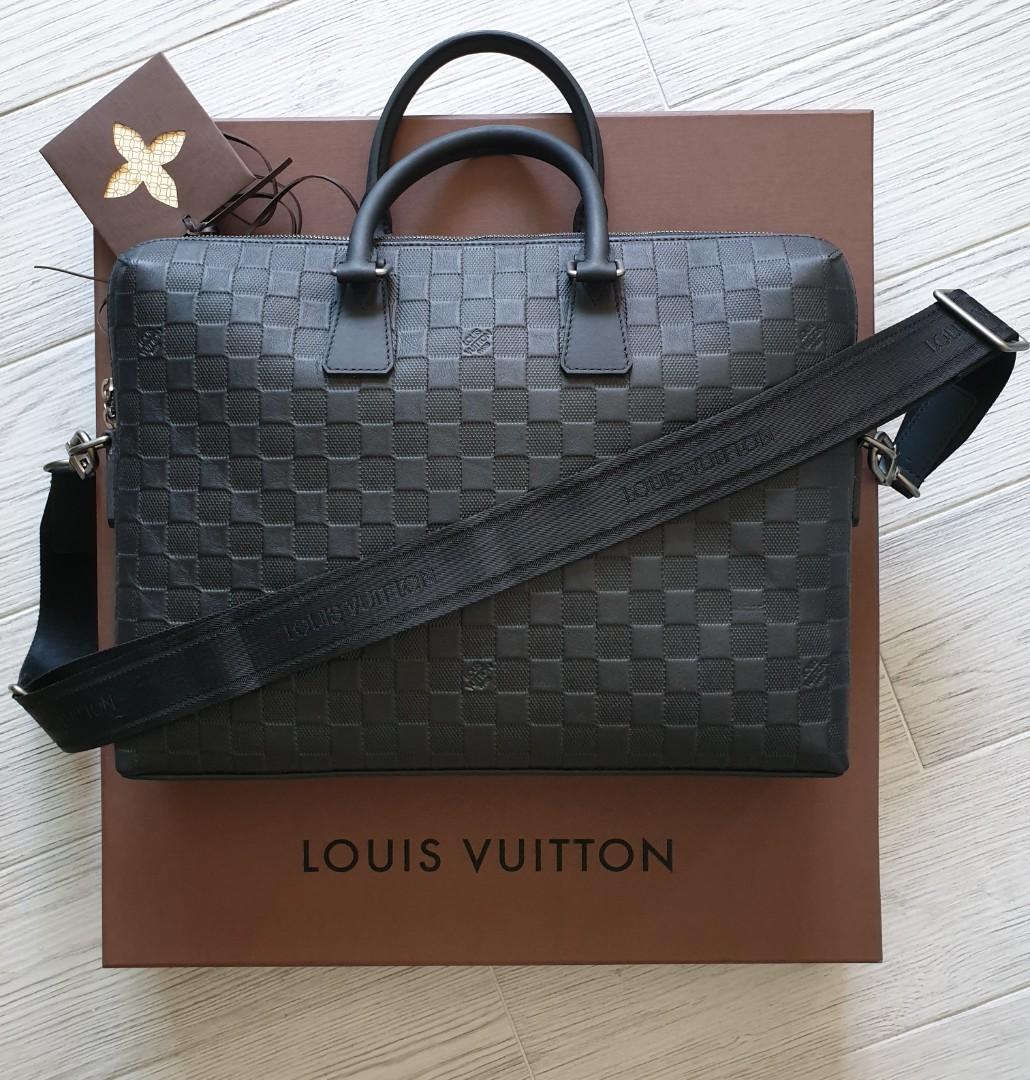 Auth Louis Vuitton Damier Infini Briefcase N41248 Men's Briefcase