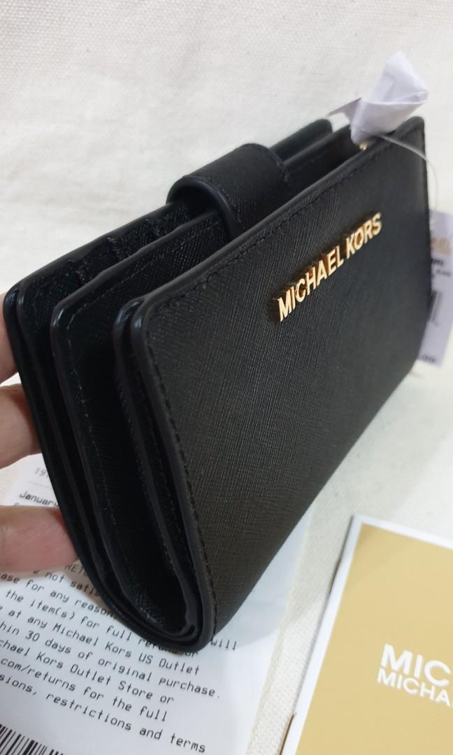 Michael Kors Jet Set Travel Bifold Zip Coin Wallet 35F8STVF2B-414