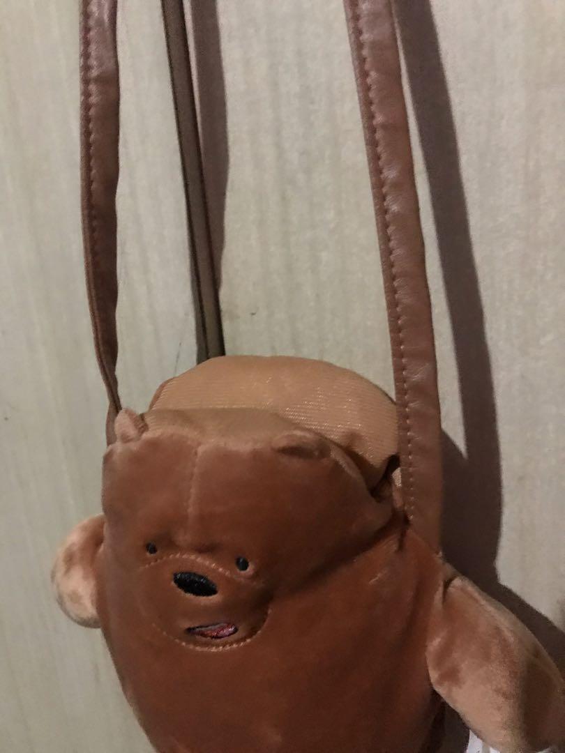 Miniso Grizzly Bear Sling bag, Women's Fashion, Bags & Wallets, Cross