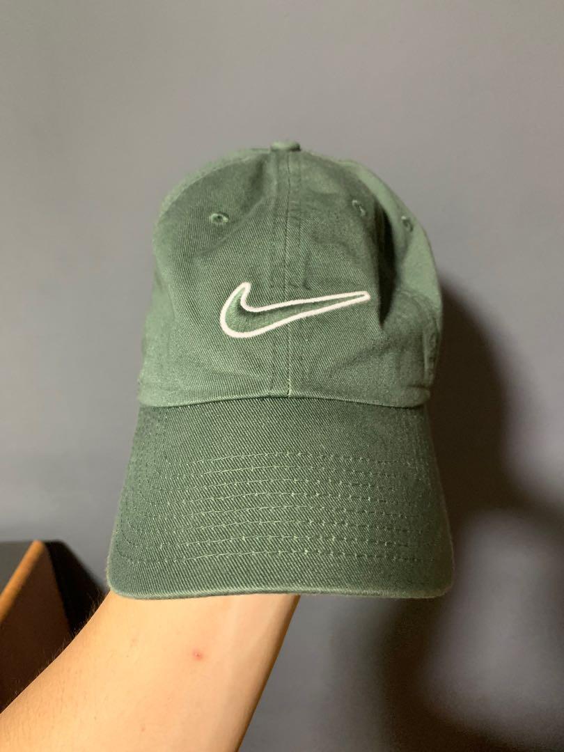 olive green nike cap