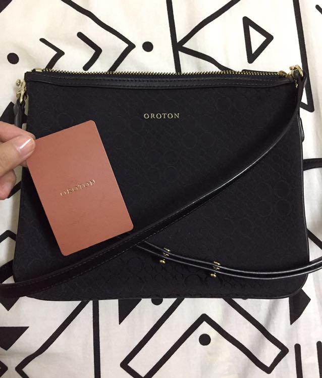 Oroton store signet crossbody