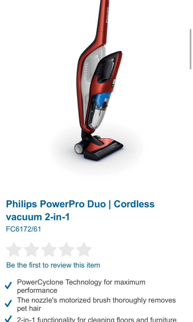 Philips PowerPro Duo Vacuum Cleaner, TV & Home Appliances, Vacuum ...