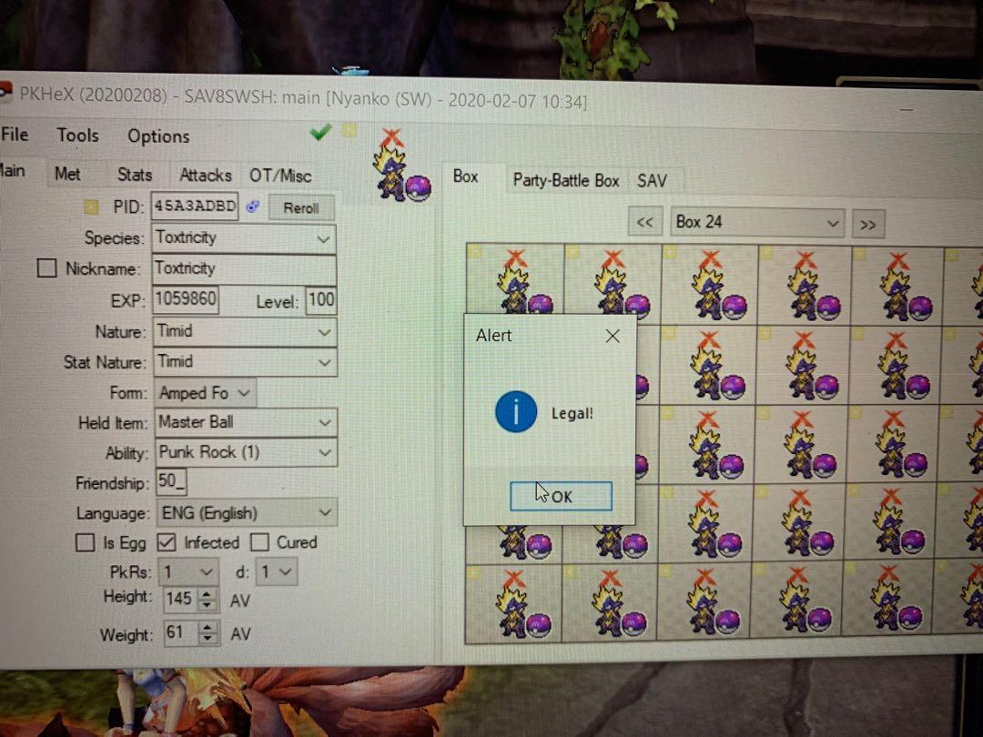 Shiny Battle Ready G Max Toxitricity Pokemon Sword Amp Pokemon