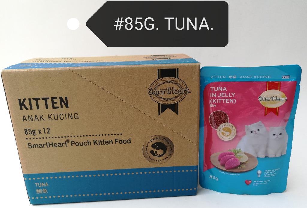 SmartHeart Pouch Kitten Wet Cat Food Feed Makanan Kucing 85gram 
