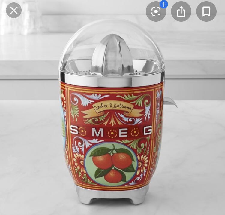 SMEG Dolce & Gabbana Orange Juicer, TV & Home Appliances, Kitchen Appliances, Coffee Machines