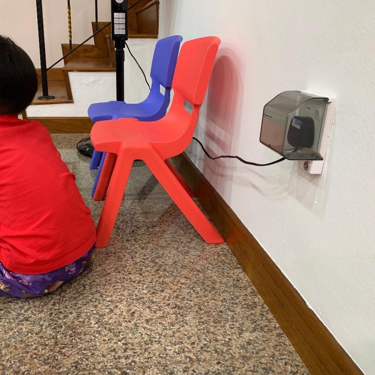 Electrical Single Plug Socket Safety Cover with lock, Babies & Kids