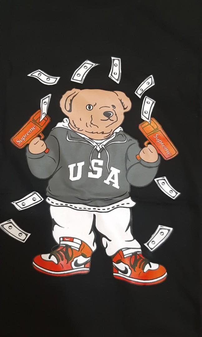 gucci bear parody tee