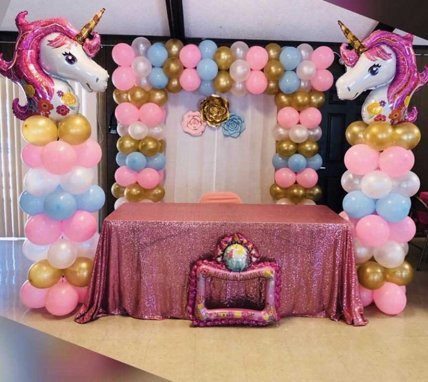 Unicorn Balloons Unicorn Birthday Balloon Theme Home Furniture