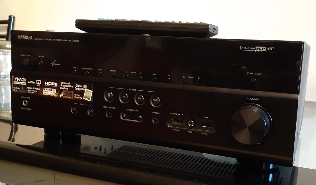 Yamaha RXV673 7.1Channel 630Watts Audio Video Receiver with HDMI, 4K