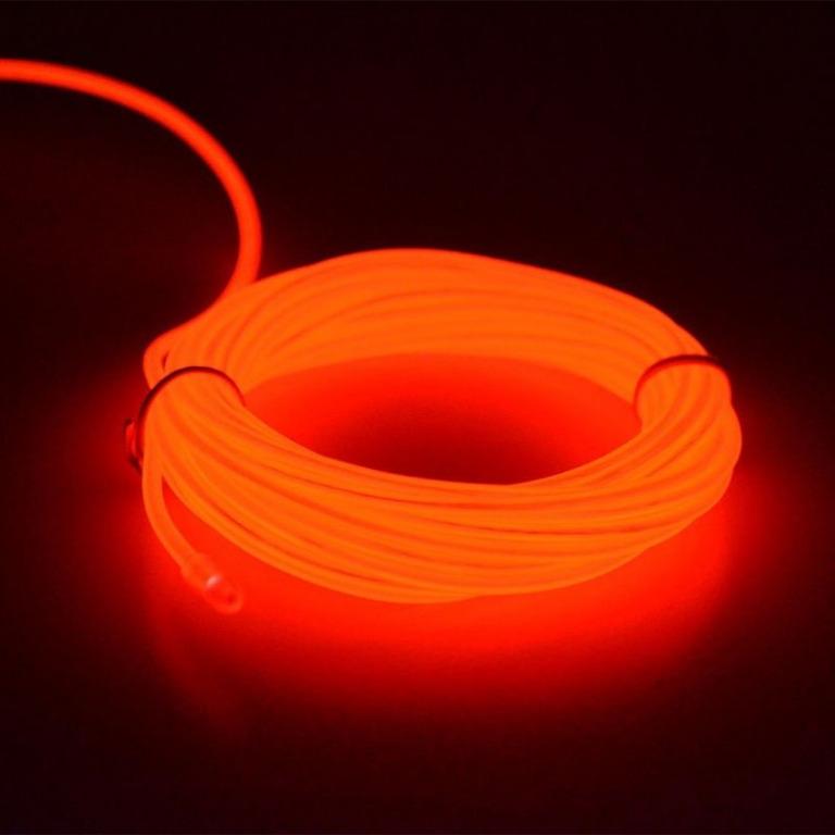 10x 1 5m Flexible Neon Led Light Glow El Wire String Strip Rope