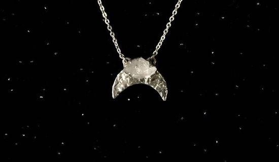 Handmade moon crescent necklace