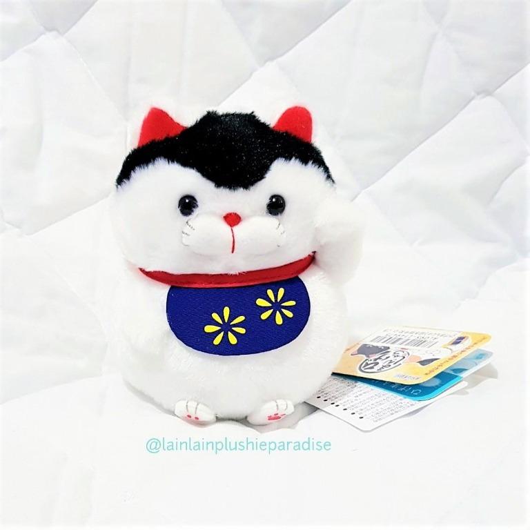 14CM Japan AMUSE Higemanjyu Fat Cat Of The Hot Springs Komako Fortune Cat Neko Kitty Hige Manju Manjyu Good Luck Plush Toreba Hobbies Toys Toys Games on Carousell