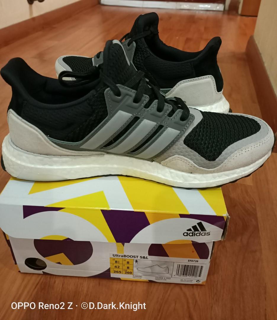 Adidas Ultraboost S L Black and Grey Men s Fashion Footwear