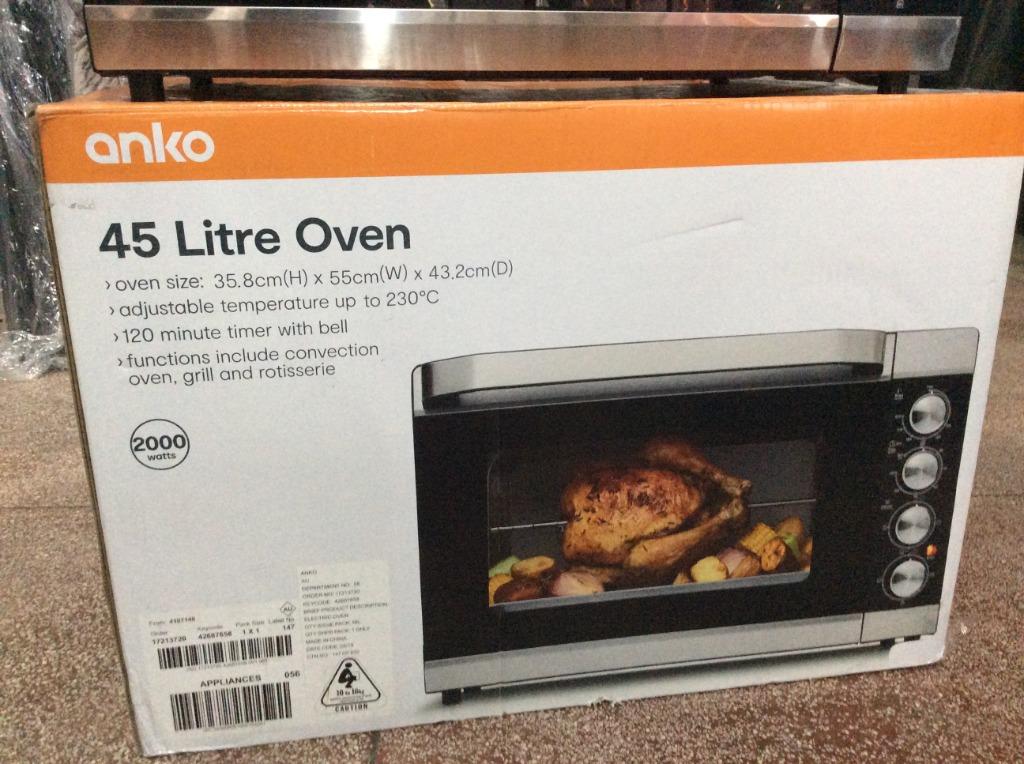 Anko 45 Litres Convection Oven Furniture Home Living