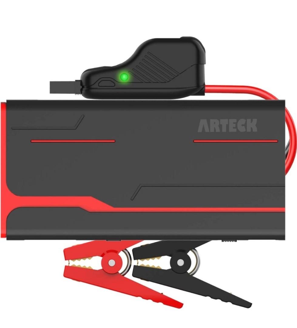 Arteck 800a Peak 18000mah Car Jump Starter Up To 7 0l Gas 5 5l Diesel Engine With Lcd Screen Usb Quick Charge 12v Auto Battery Booster Portable Power Pack With Built In Led Light Everything
