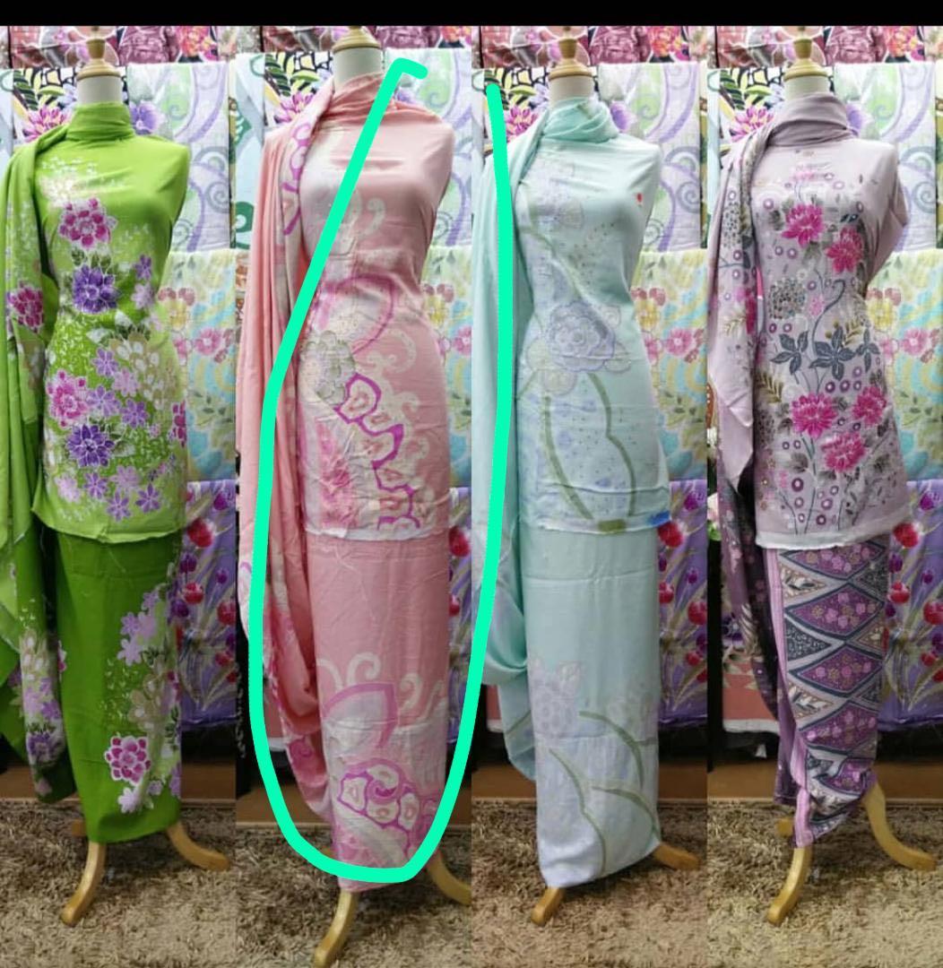Batik cotton viscose in pink Women s Fashion Muslimah Fashion