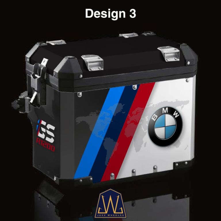 BMW GSA Panniers Full Wrap Graphics, Motorcycles, Motorcycle
