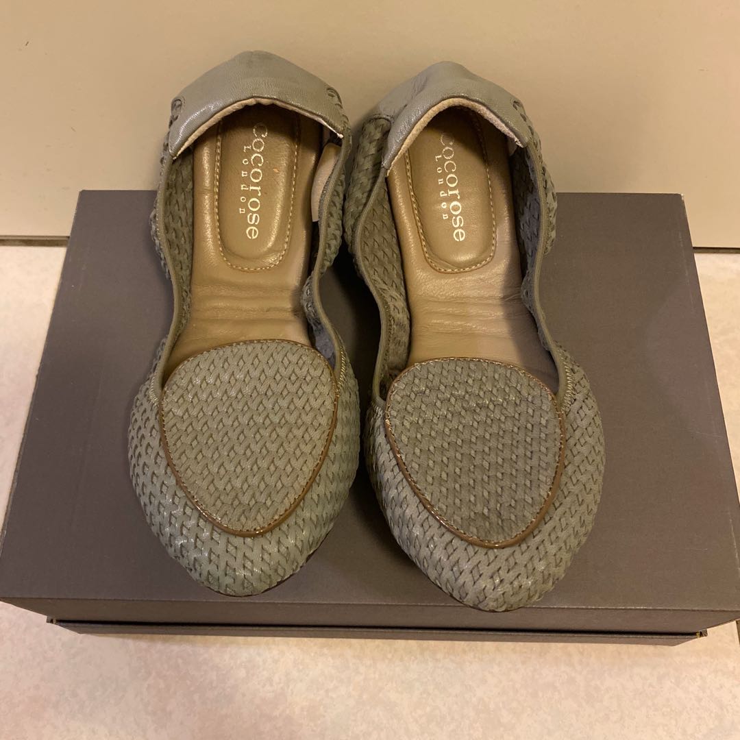 Cocorose London折疊平底鞋 她的時尚 鞋子在旋轉拍賣