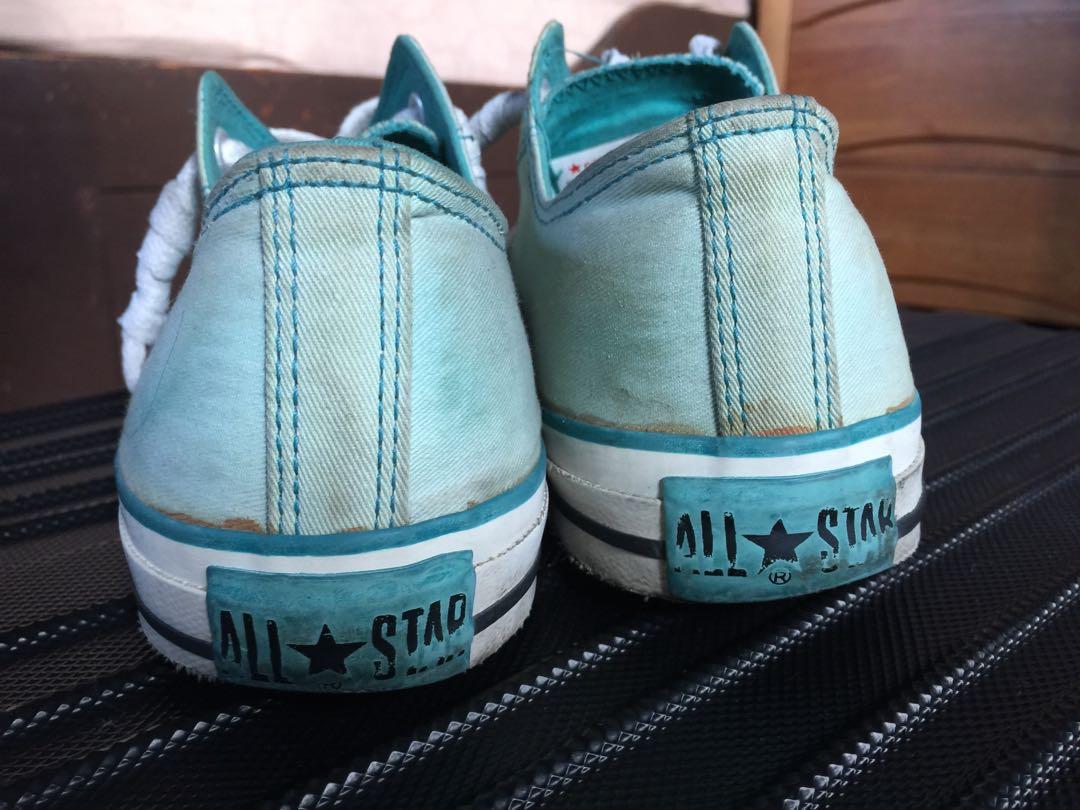 Converse Chuck Taylor Mint Green Sneakers (Category: Sneakers) located in Malabon City. Submitted by chieo77 (Listing ID 277202208, Image 3). Description: Personally owned, bought in HK TST Converse Mint Green Textile Lace-Up Chuck Taylor Material - Mint Green Textile Exterior, Textile Lining and Rubber Outsole Design - Tastefully ready for the summer, this Chuck Taylor is cladded in Mint Green Textile, with White Rubber Sole & Toe Edge SKU# 163U