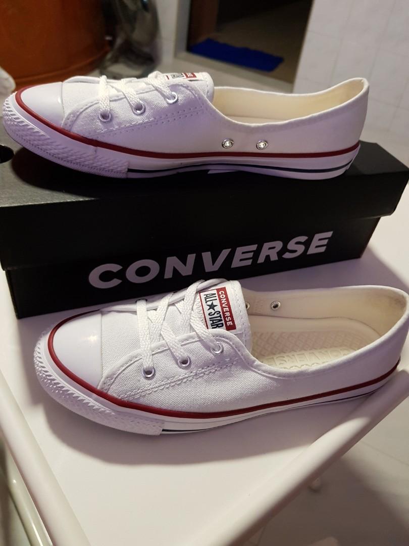 white slip on converse