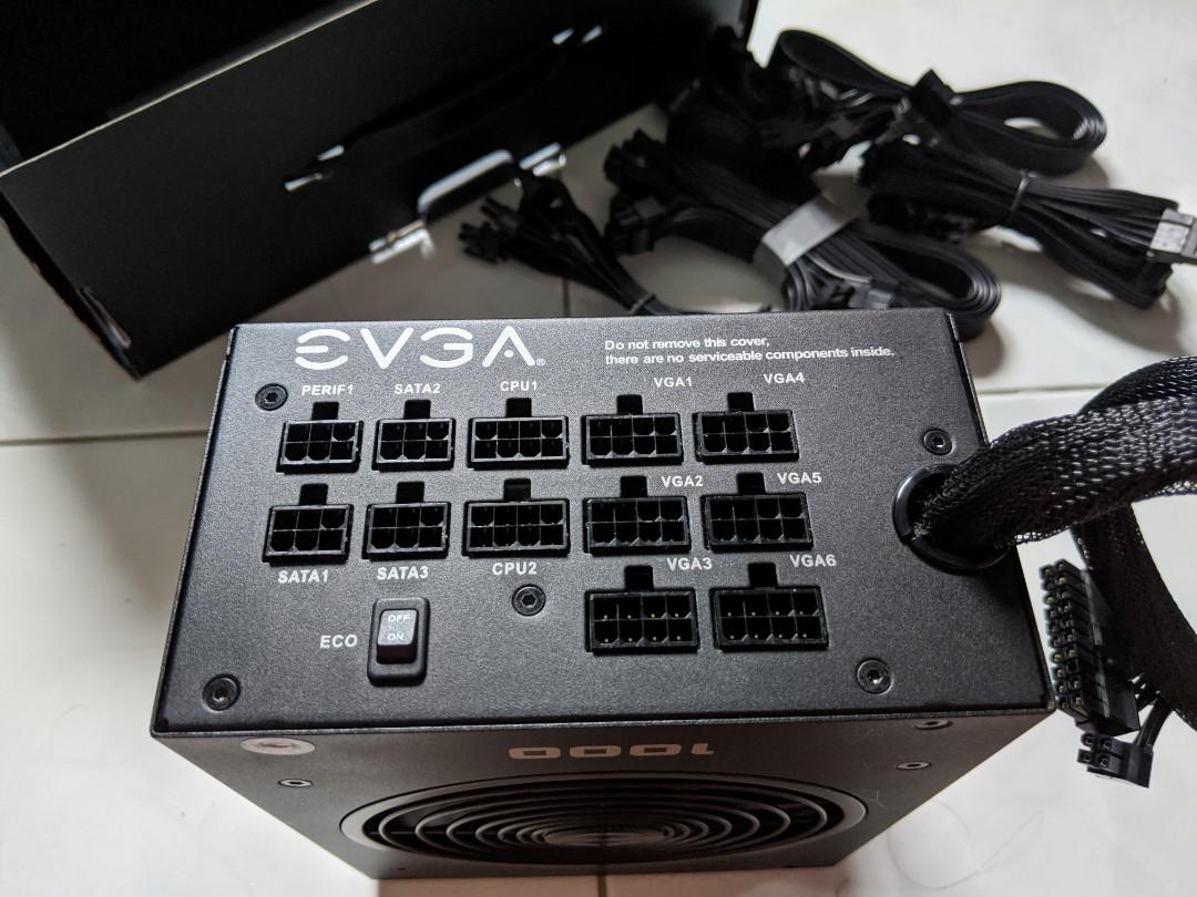 EVGA 1000 GQ - Alimentation électrique (interne) - ATX - 80 PLUS Gold - CA  100-240 V - 1000 Watt - PFC active - Chargeur et câble d'alimentation PC -  Achat & prix