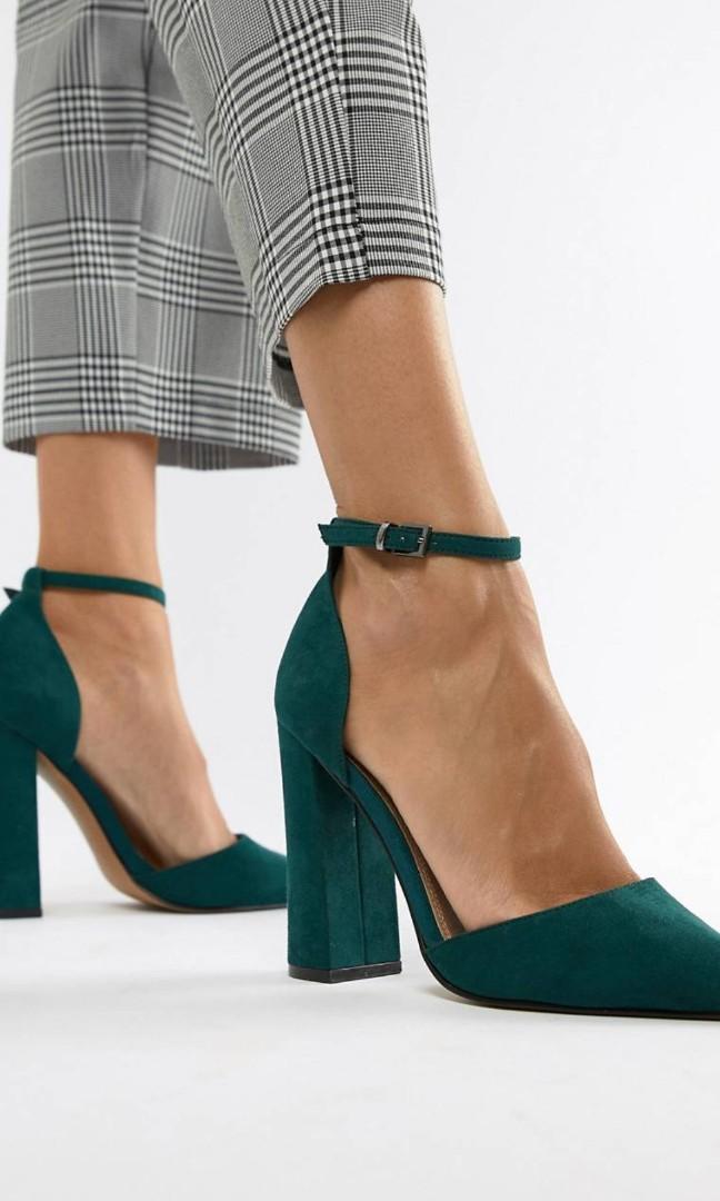 Forest green high heels online