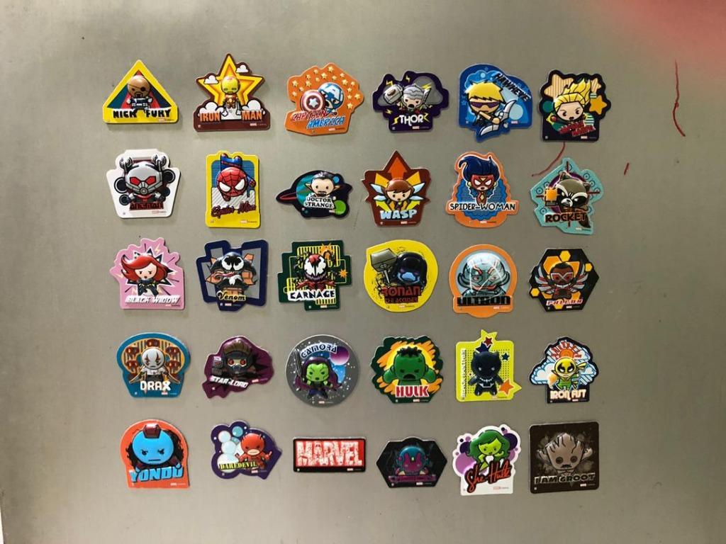 Full Set Marvel X 7 Eleven Magnets Toys Games Action Figures Collectibles On Carousell