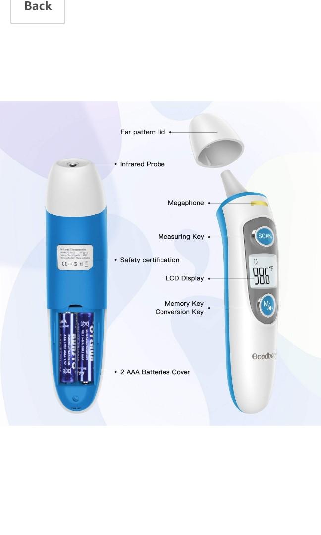 INSTOCK! Goodbaby Infrared Digital Forehead and Ear Thermometer