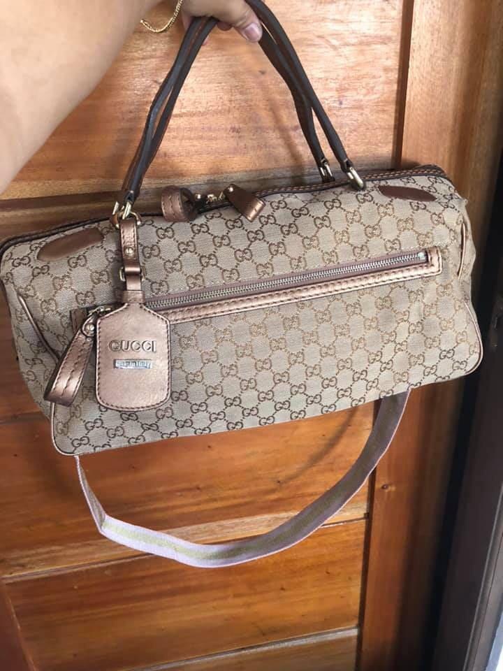 Gucci Gold Hand Carry Or Luggage Bag On Carousell