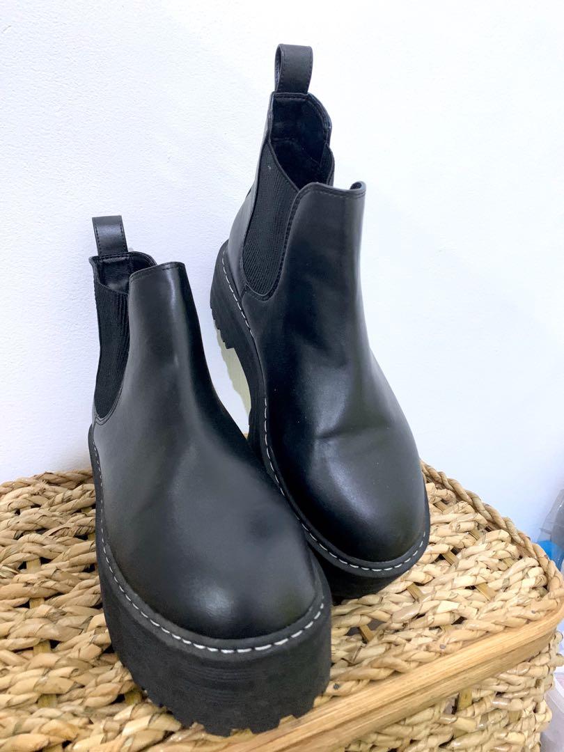 black chelsea boots womens h&m