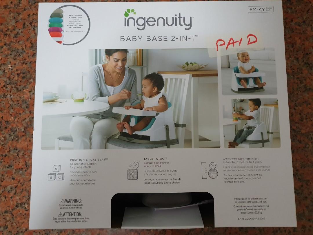 Ingenuity Baby Base 2 In 1 Babies Kids Strollers Bags Carriers On Carousell