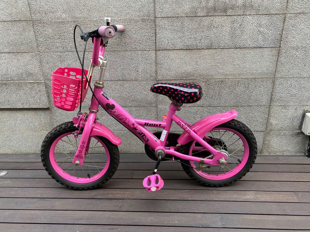 Kent 14 Girls Pink Princess Bicycle with basket Sports Equipment