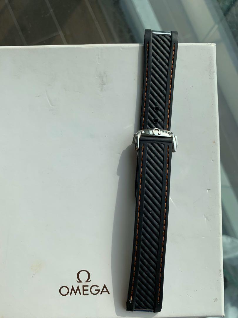 Omega aqua terra 19mm rubber sales strap
