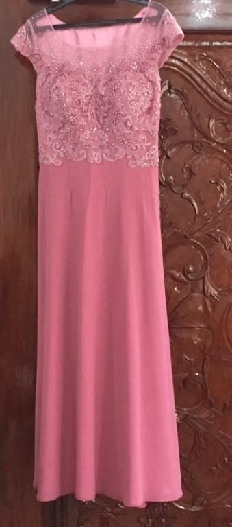 Pink Gown for Wedding Principal Sponsors Women s Fashion