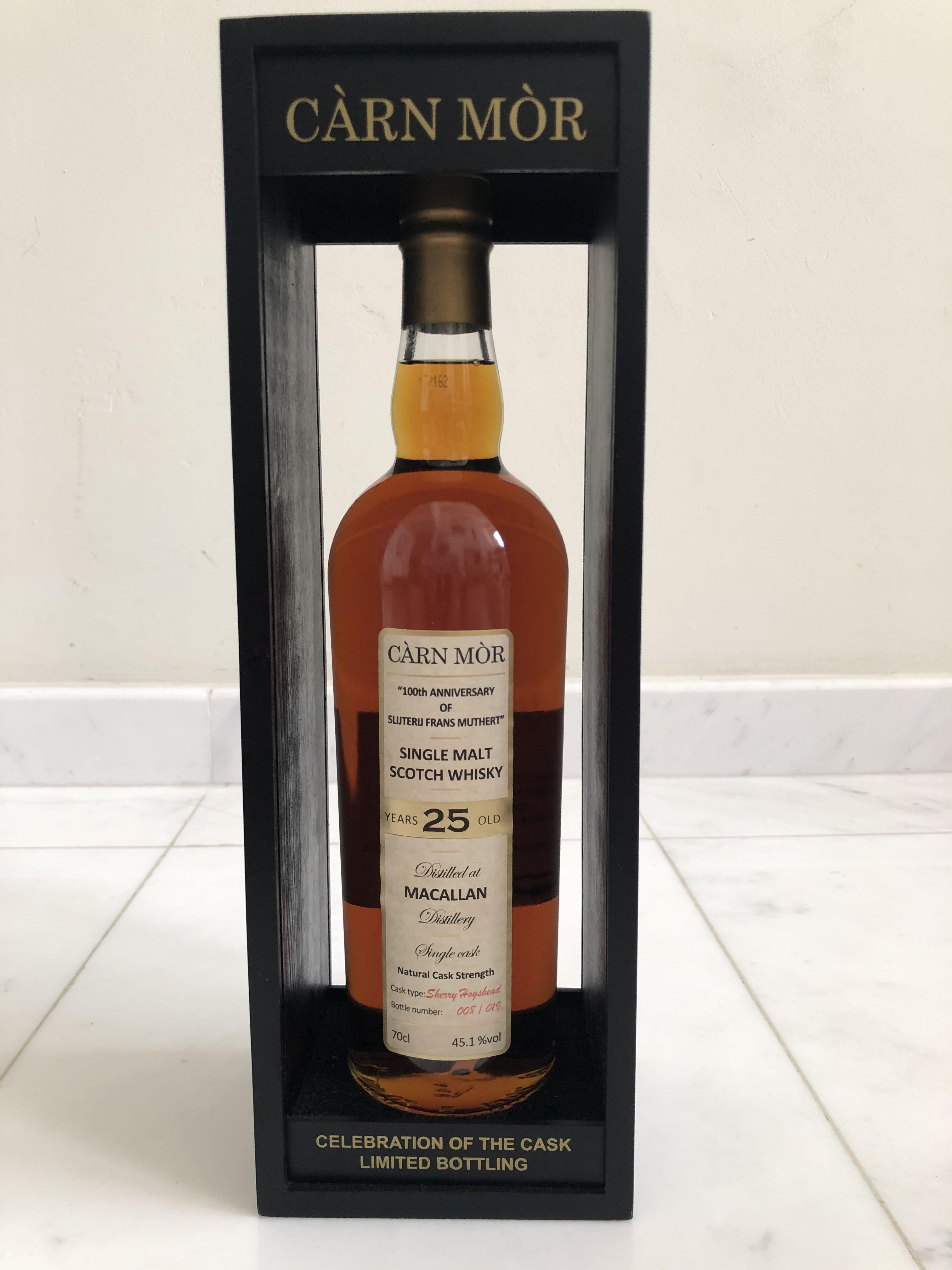 Circuit Breaker Special Price Macallan 25 Years Carn Mor Black Gold Single Malt Scotch Bottled 2018 One Of 19 Only Food Drinks Beverages On Carousell